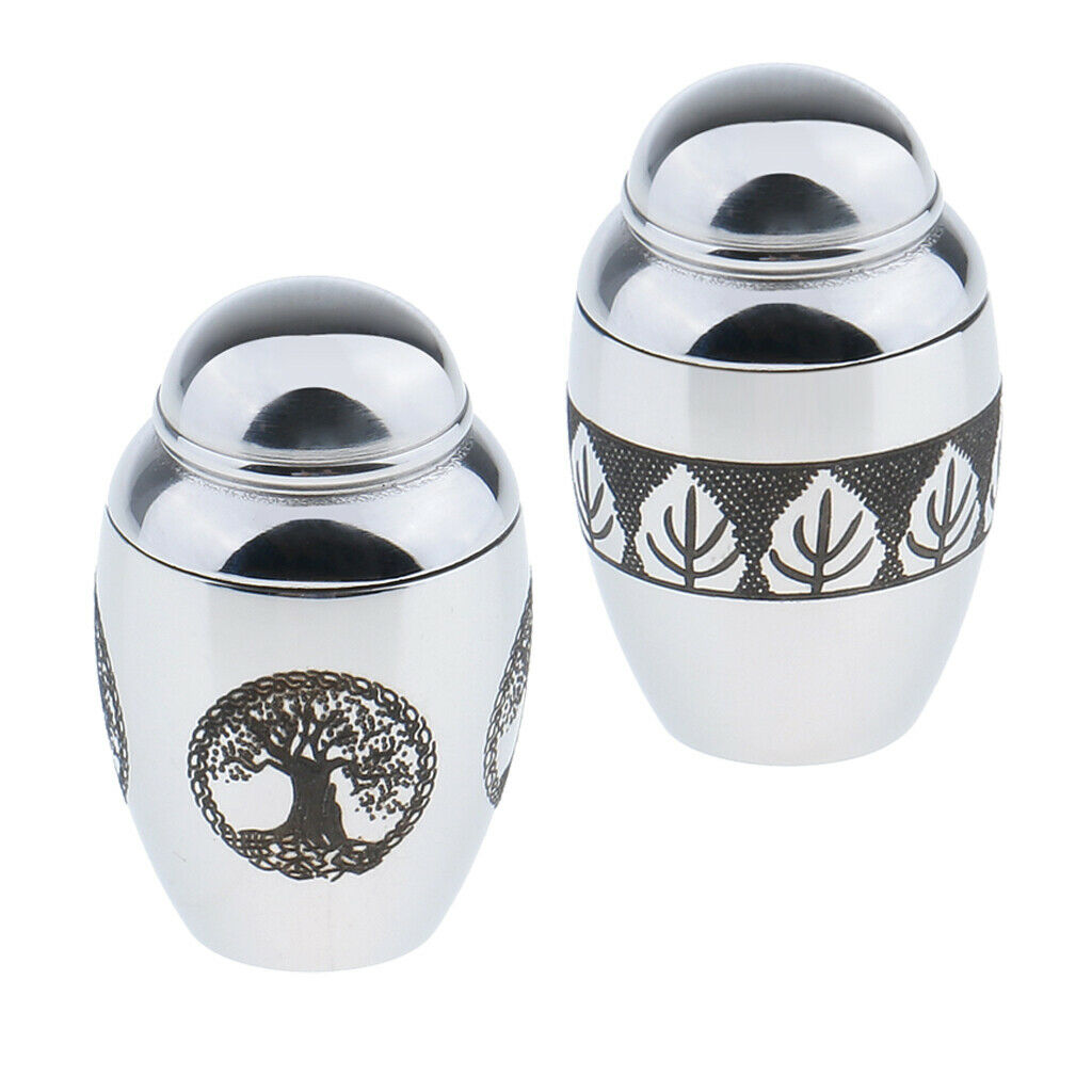2pcs Mini Cremation Urns Mini Funeral Urn For
