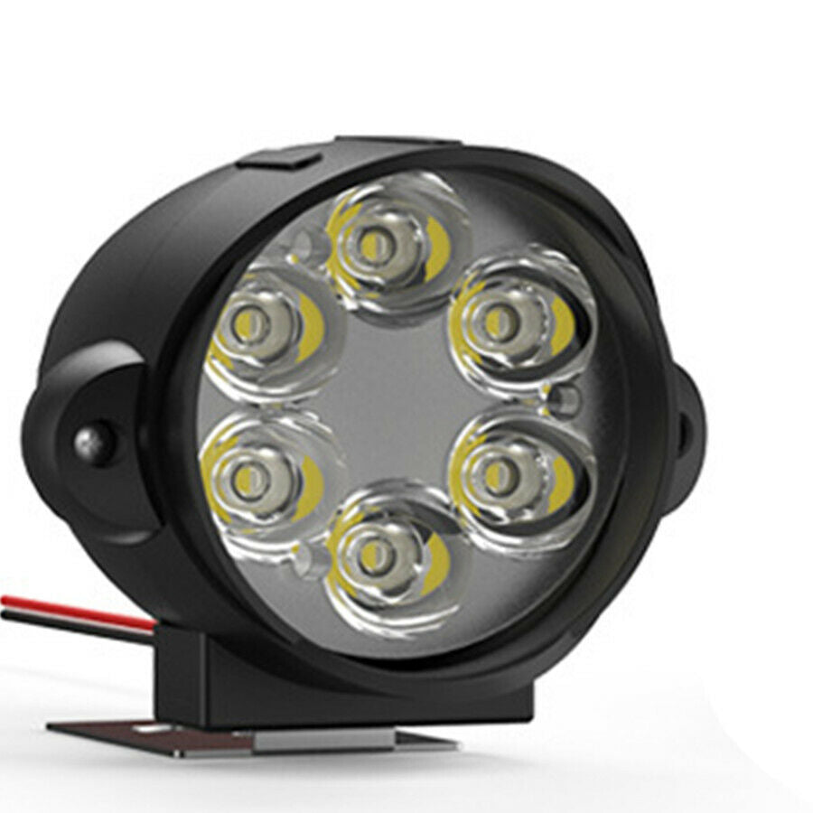 2x LED Motorcycle Scooters Fog Lights Spot Light Headlight Lamp Dustproof+Switch