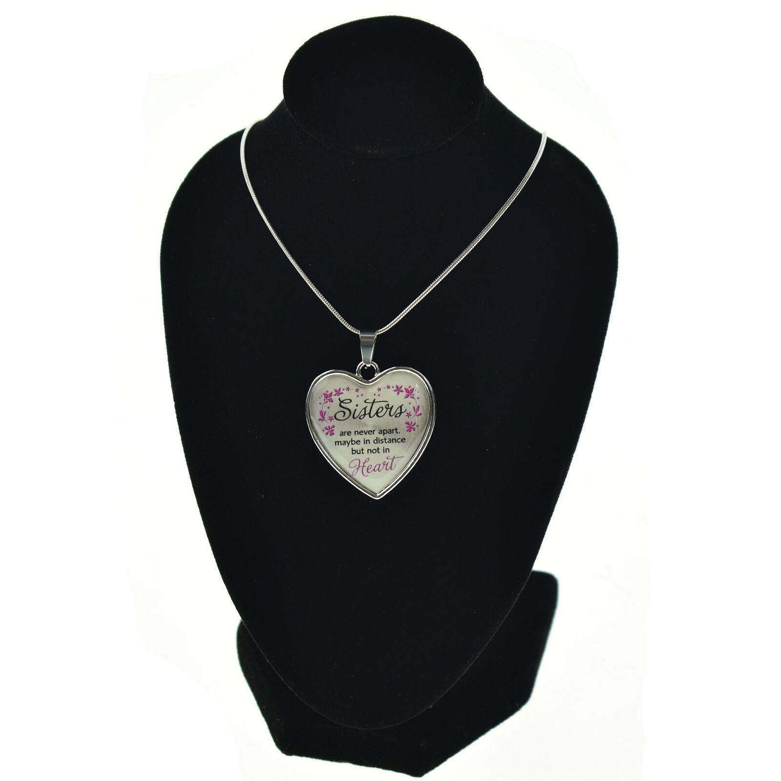 Sister Necklace Sister Are Never Apart Maybe In Distance But Not In Heart Gift