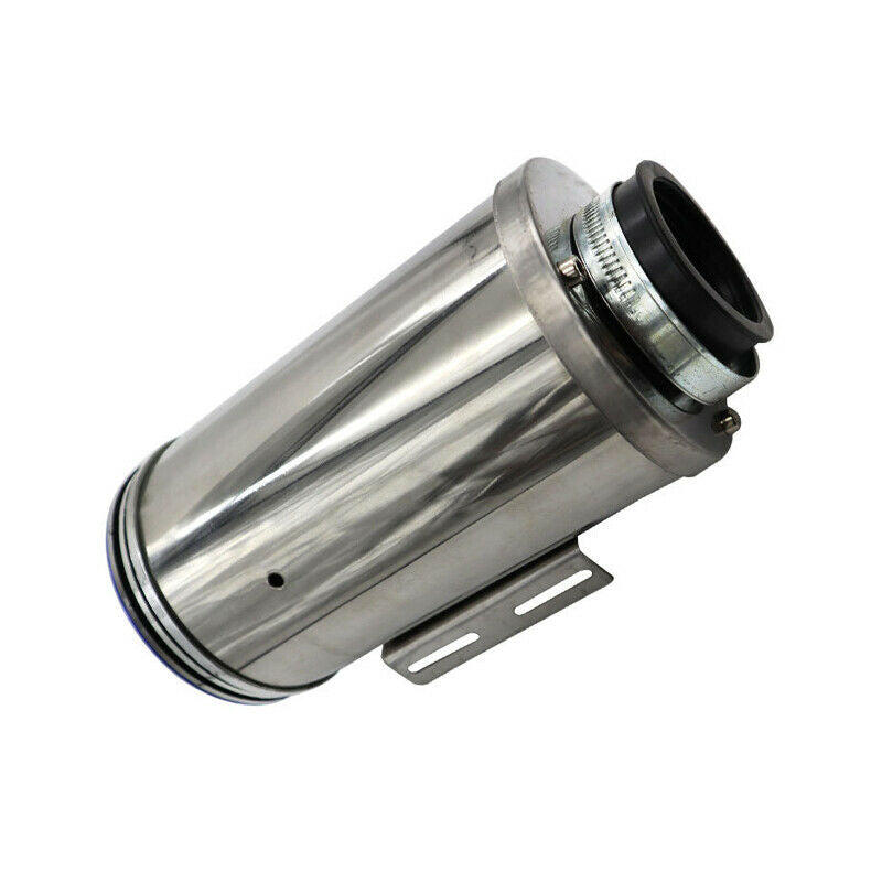 48mm Dia. Motorcycle Bike Cleaner Pod Inlet Stainless Steel Elbow Air Filter Kit