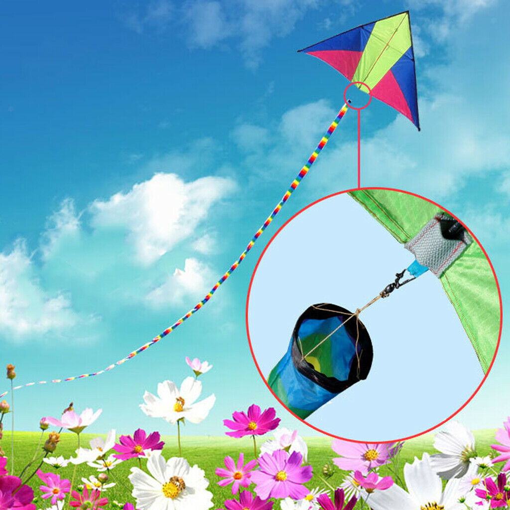 10m Tube Kite Tail Rainbow Windsock Outdoor Kites Flying Toys Outdoor Fun