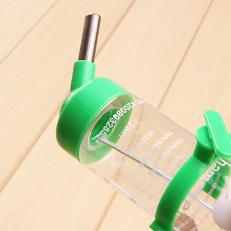 Hamsters Water Bottle Holder Dispenser Base Hut Small Animal Hideout Comb B Tt
