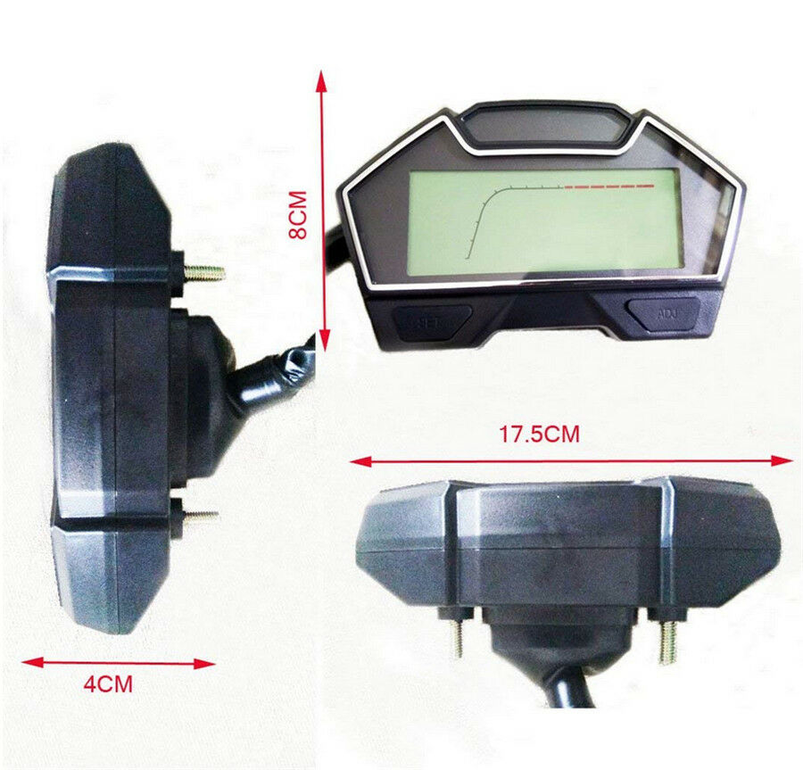 Combined function Gauge Turn Indicator N Gear ODO For 1,2,4 Cylinder Motorcycle