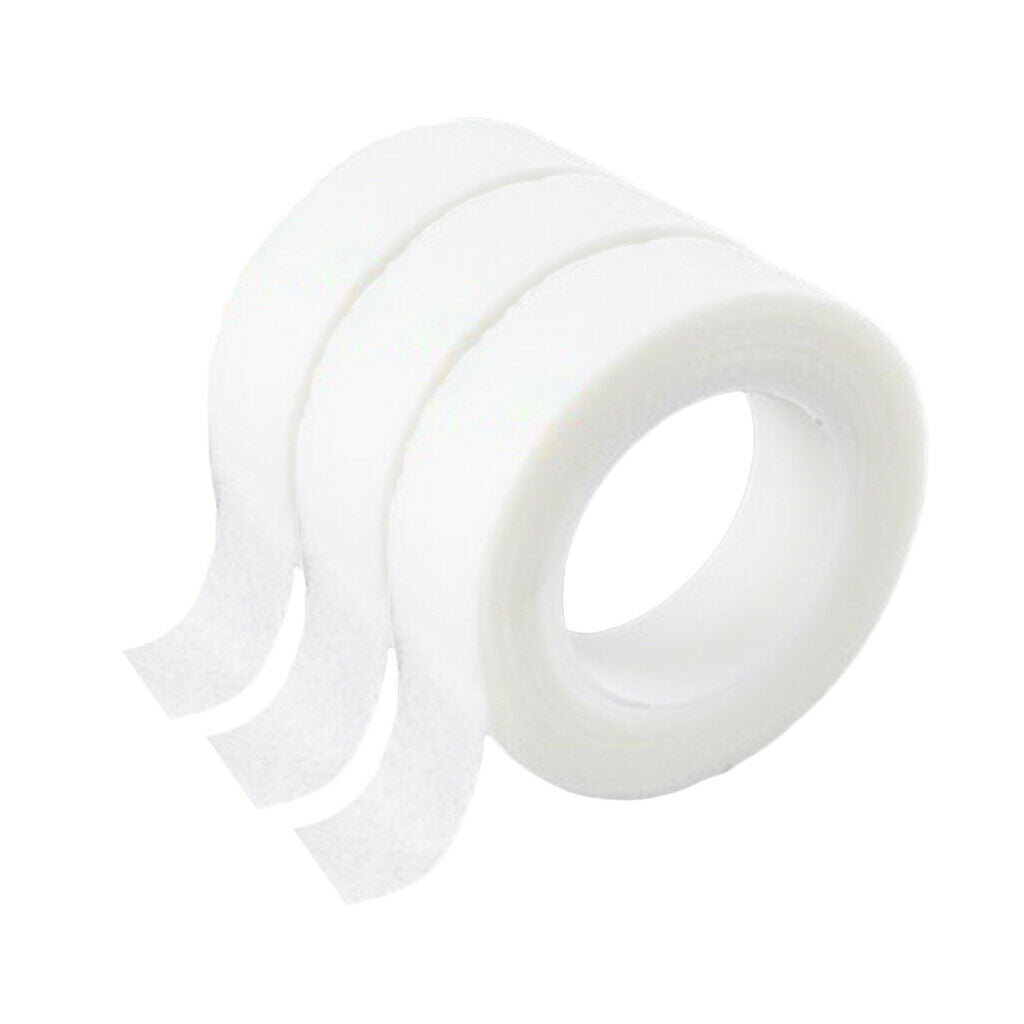 3 Pieces 10 Yard Eyelash Separating Isolation Tape Breathable Perming Gauze Pads