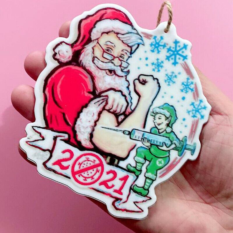 Personalized Christmas Tree Ornament Xmas Santa Claus Hanging Pendant Decorat SJ