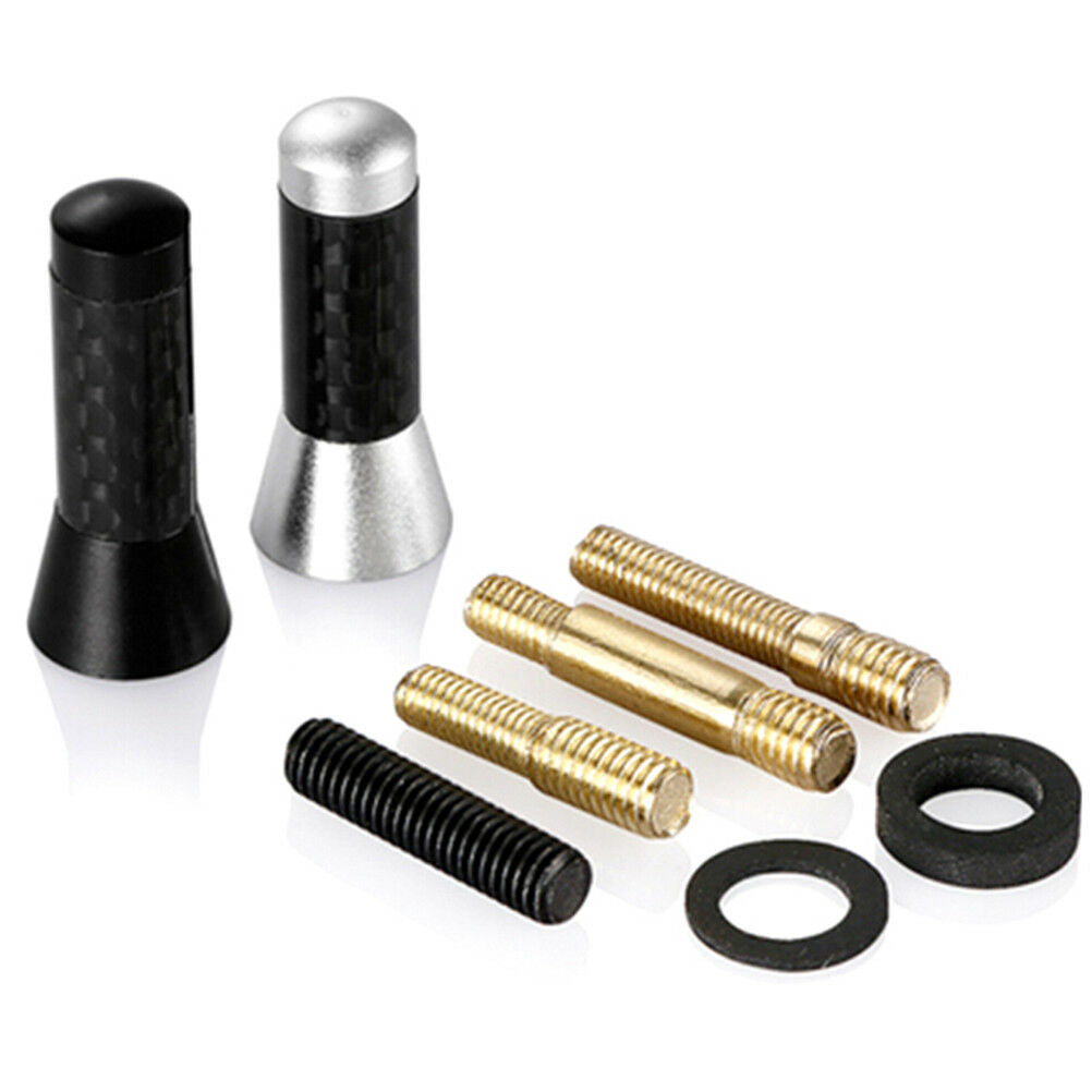 Universal mini 3.5cm carbon fiber screw aluminum car short stubby mast ant.l8