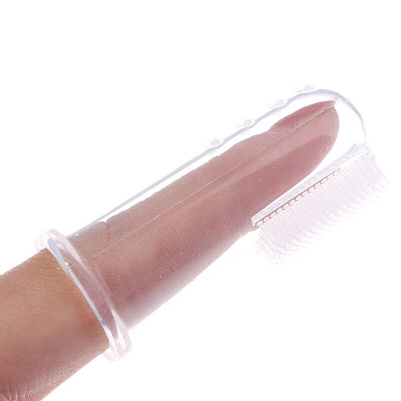 1 Pcs Super Soft Pet Finger Toothbrush Teddy Dog Brush Bad Breath Teeth T.l8