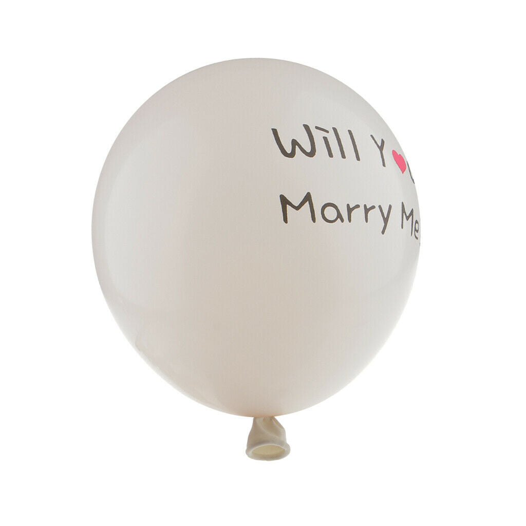 10pcs Will You Marry Me Balloon with Red Heart Balloons for Proposal Weddings