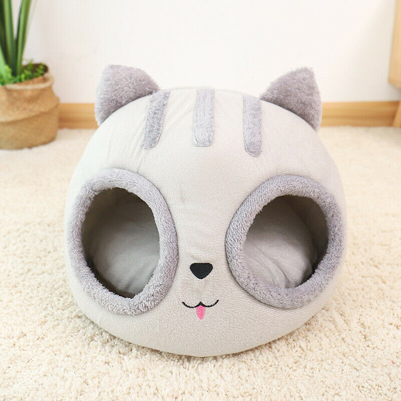 Cat House for Indoor Cats Cat Home Pet Felt Warm Cozy Caves Cat Hut Covered S4B3