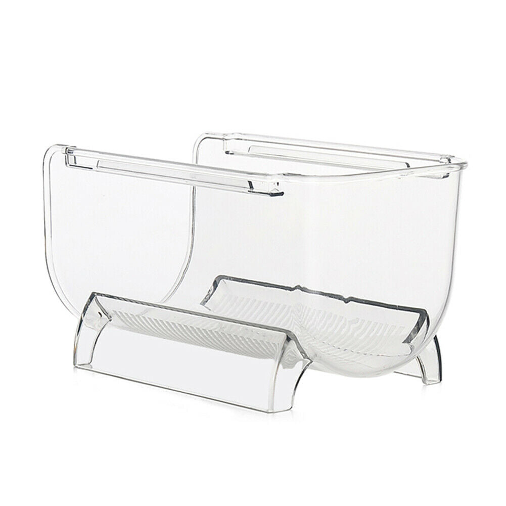 1Pc Stackable Wine Bottle Storage Rack - Fridge Clear Plastic Wine Bottle Holder