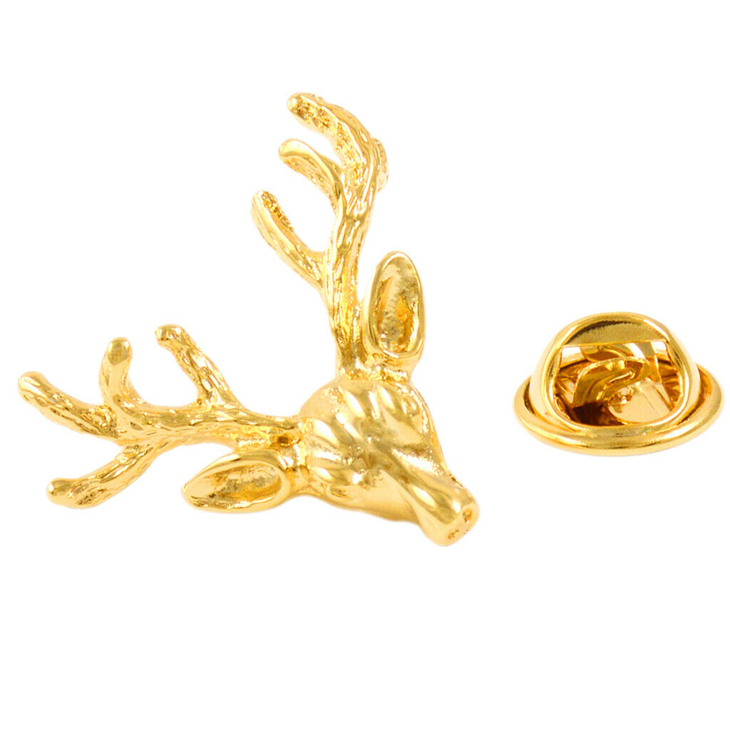 Christmas Elk Deer Brooch Collar Lapel Pin Badge Men Women Festival