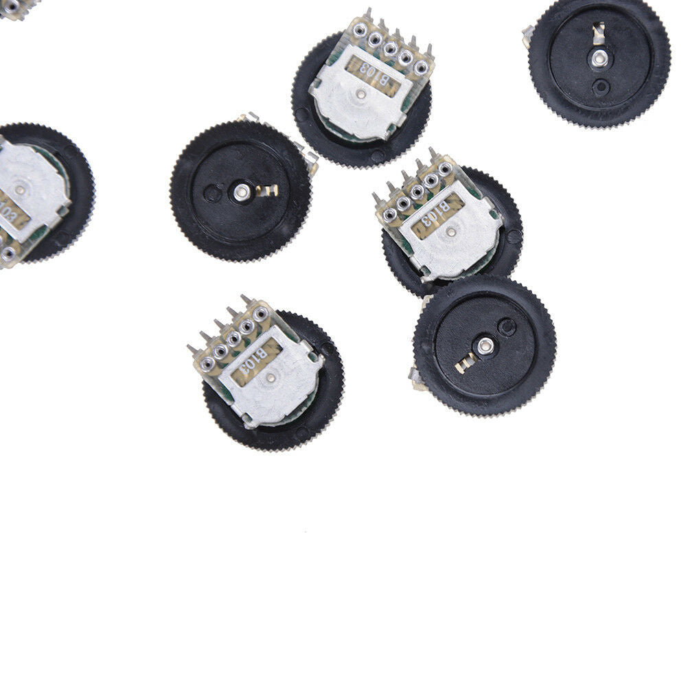 10pcs B103 16x2mm 10K Ohm Double Dial Taper Volume Wheel Duplex Potentiome.l8
