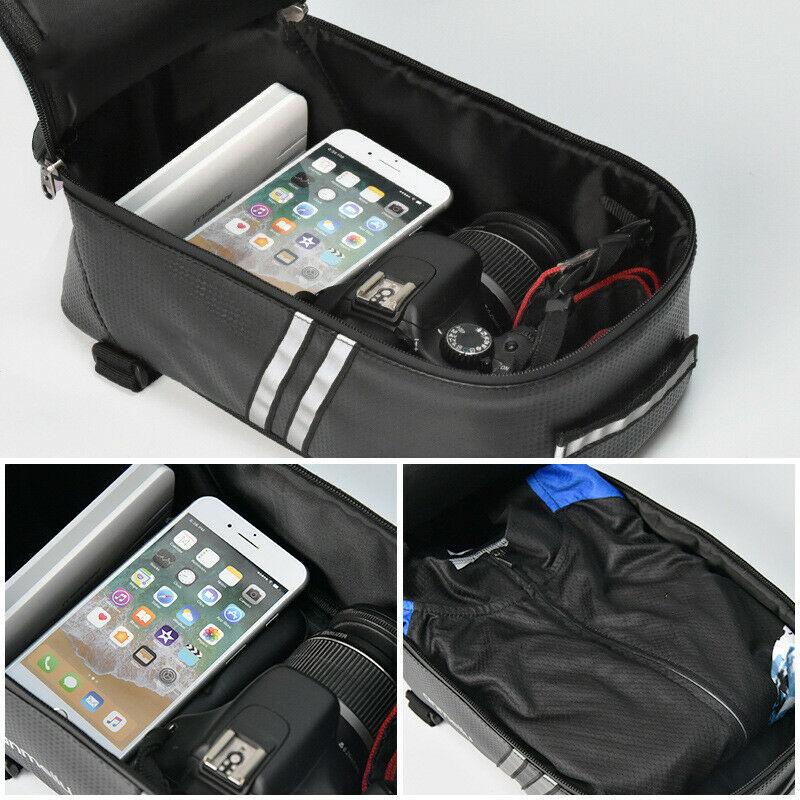Scooter Bicycle Rear Seat Storage Bag Motorcycle Pannier Rack Handbag Waterproof