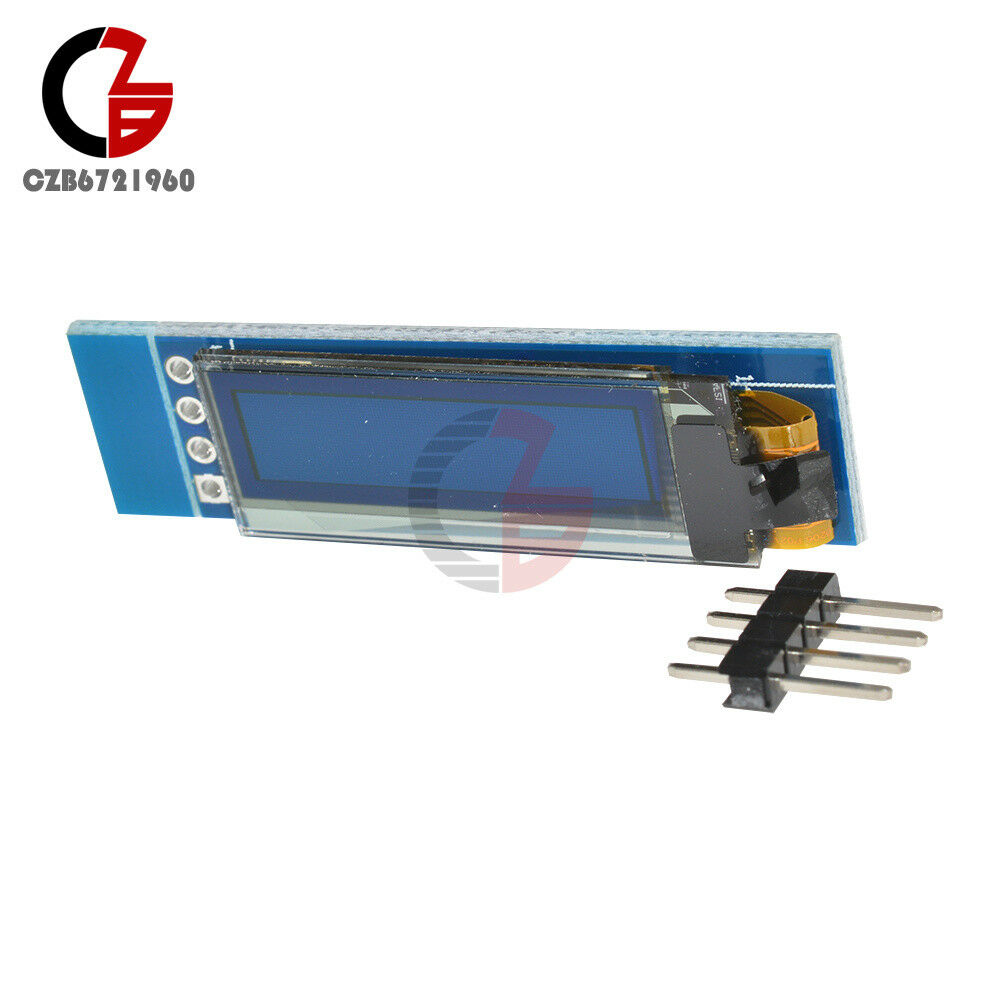 4pin IIC I2C 0.91"128x32 Blue OLED LCD Display Module for AVR PIC Arduino Uno R3