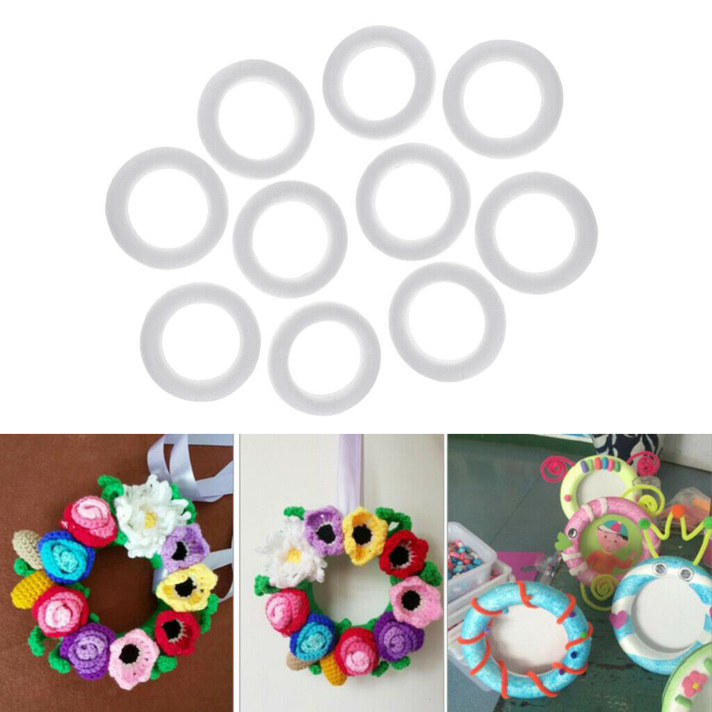10pcs   11cm   Round   Circle   Styrofoam   Foam   for   Art   Craft   DIY