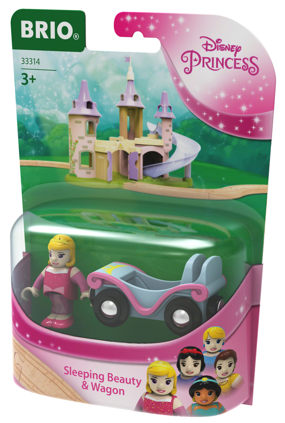 33314 BRIO Disney Princess Sleeping Beauty & Carriage Set Wooden Train Track 3+