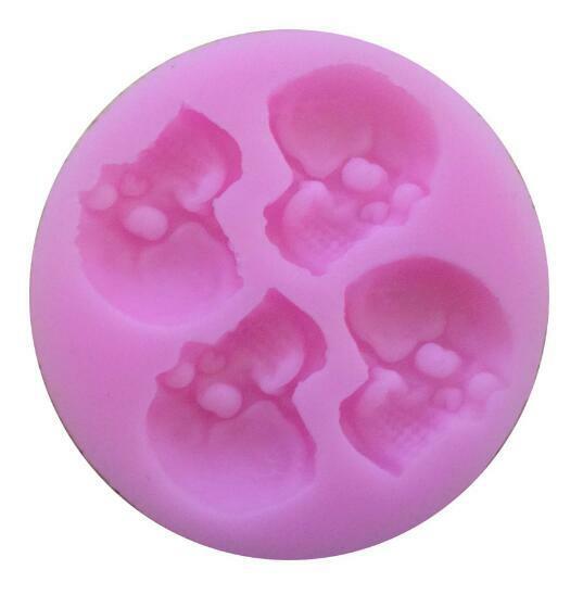 Skeleton head Halloween Silicone Cake Decorative Baking Mould Tool