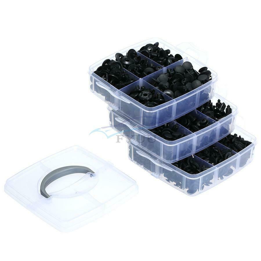 Universal 640 Pieces Hybrid Car Body Fastener Fixing Rivets + 6 Pieces of Tools