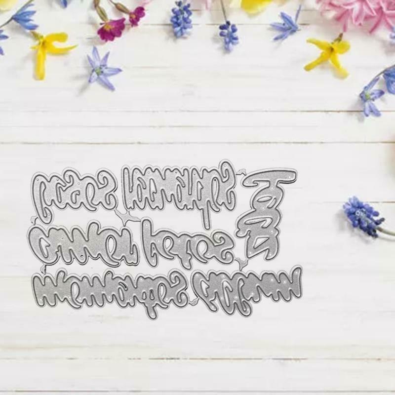 English Letter Metal Cutting Dies Stencil DIY Scrapbooking Album Paper Card Mold