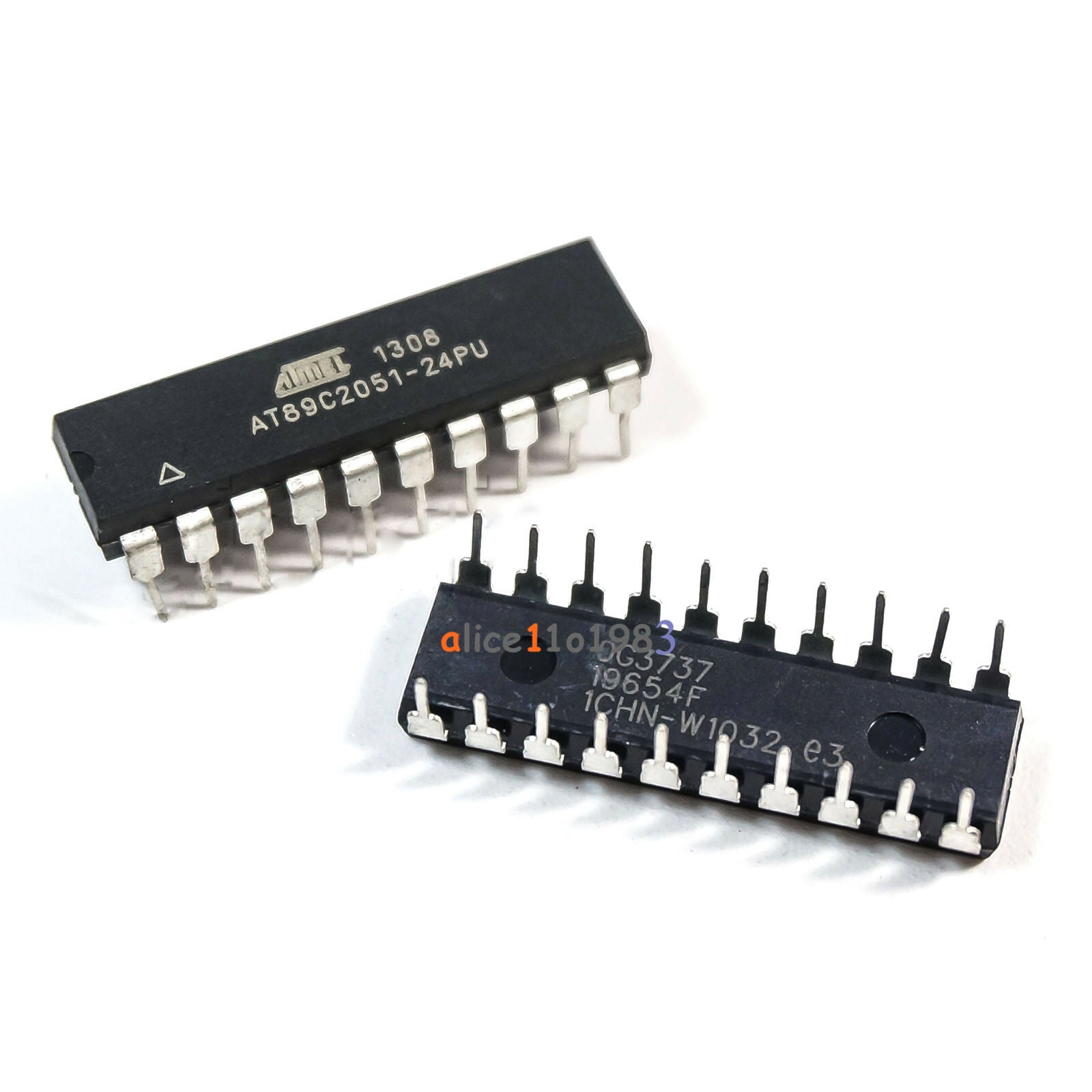 10PCS AT89C2051-24PU AT89C2051 MICROCONTROLLER IC ATMEL DIP-20