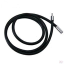 3mm Black Rubber Cord Necklace With Stainless Steel Closure - 16 Inch