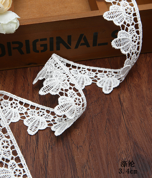 5 Yards polyester lace Trim  decoration Sewing Clothing accessories Crafts