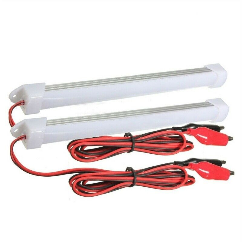 2x 12V Car LED SMD Interior Light Bar Tube Strip Lamp Van Boat Caravan MotorhoD8