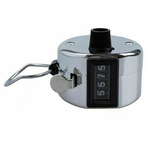 4 Digit Manual Counting Hand Tally Counter Mechanical Manual Palm Clicker Click