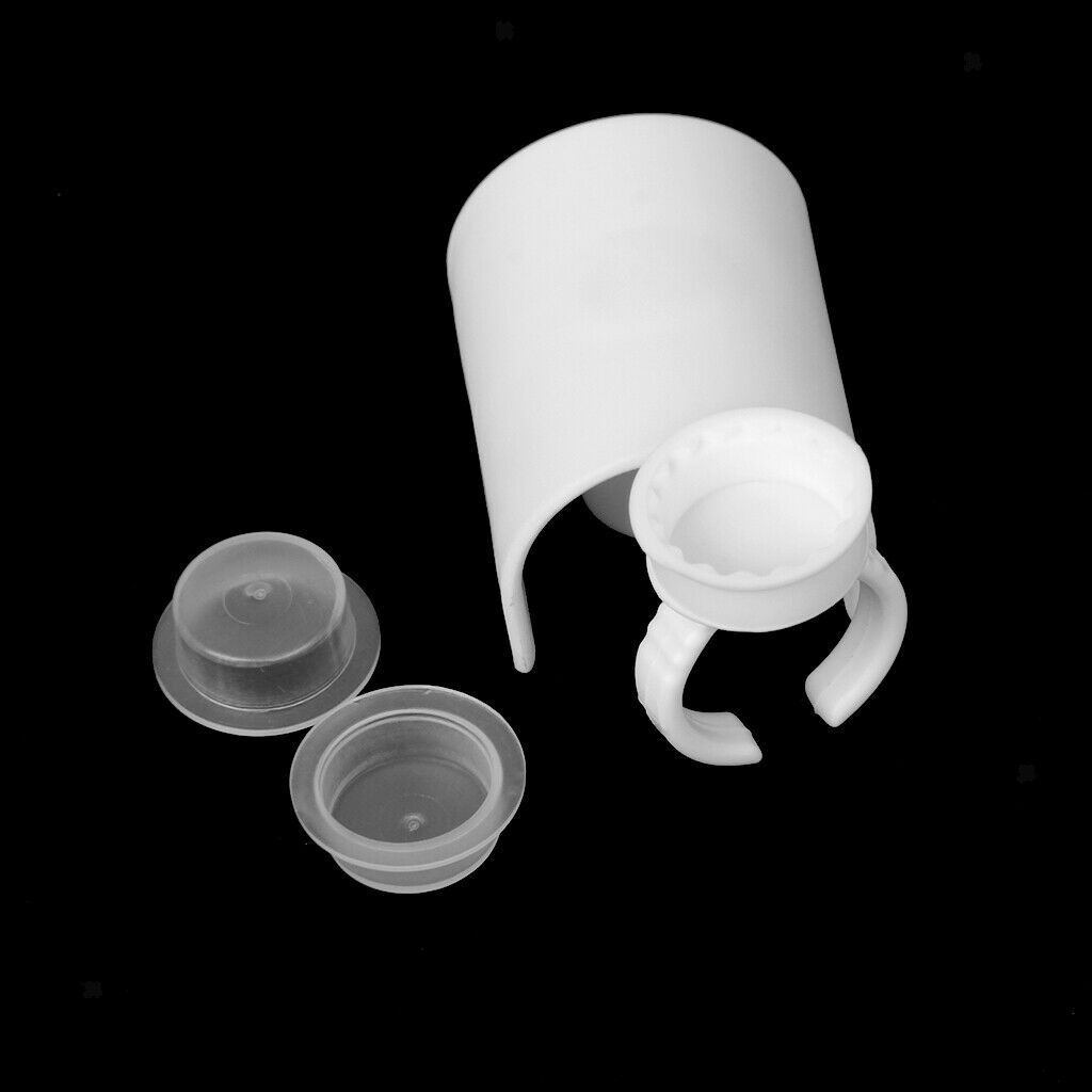 Set of Eyelash Tape Holder Pallets And 100 Cups Glue Rings