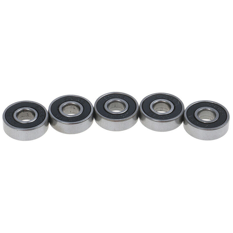 5Pcs Black ABEC-7 608RS Skateboard Roller Sealed Ball Bearings 8x22_AUA Gt NC