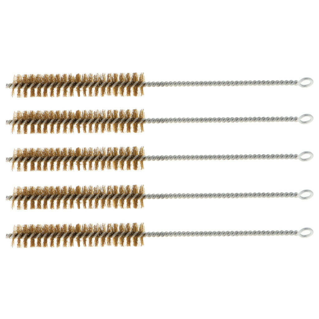 Pack of 5, Brass Brush Pipe Cleaners Teapot Nozzle Brush Set Bottle Tube Brush