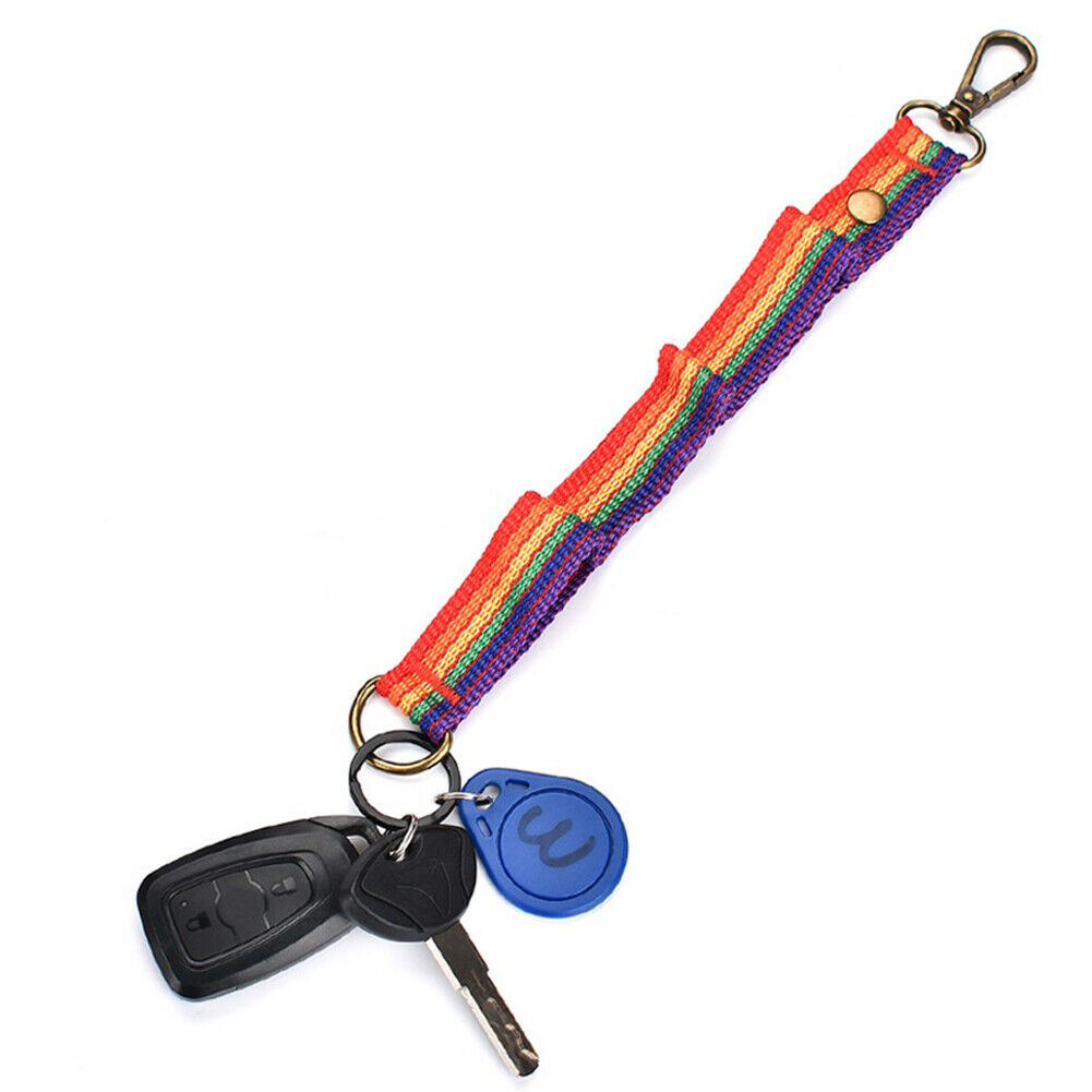 Outdoor Camp Hiking Multipurpose Colorful Tent Hanging Lanyard with Buckle @