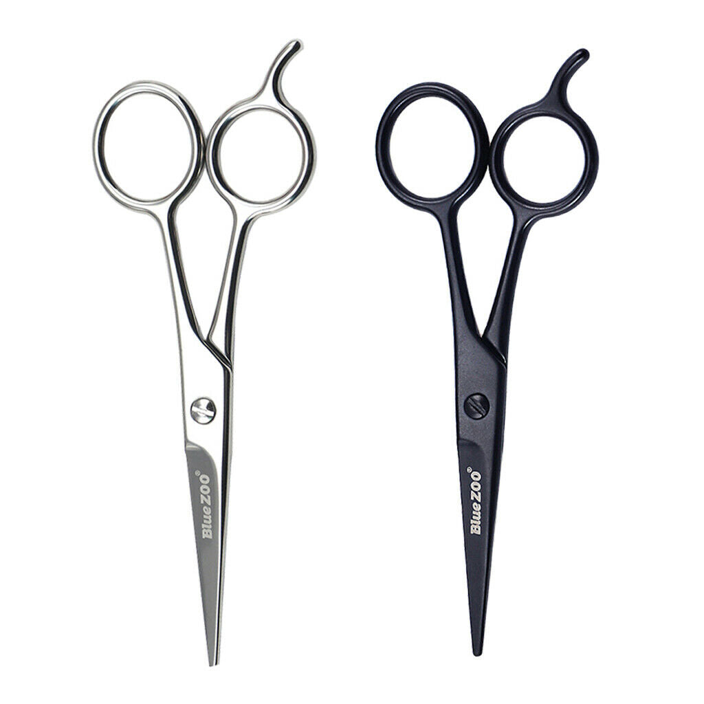 2 Pcs Steel Hair Beard Eyelashes Scissors Eyebrow Trimmer Cosmetic Tool