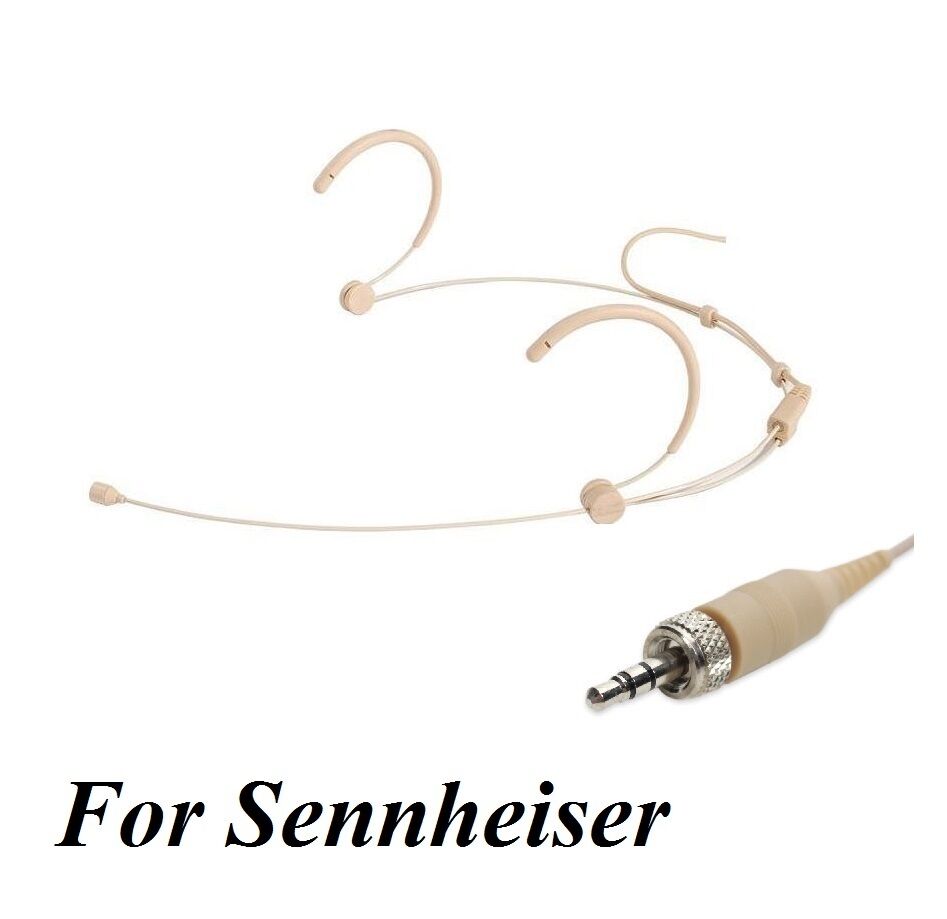 Professional Headset Headworn mic Microphone Compatible with Sennheiser Wireless