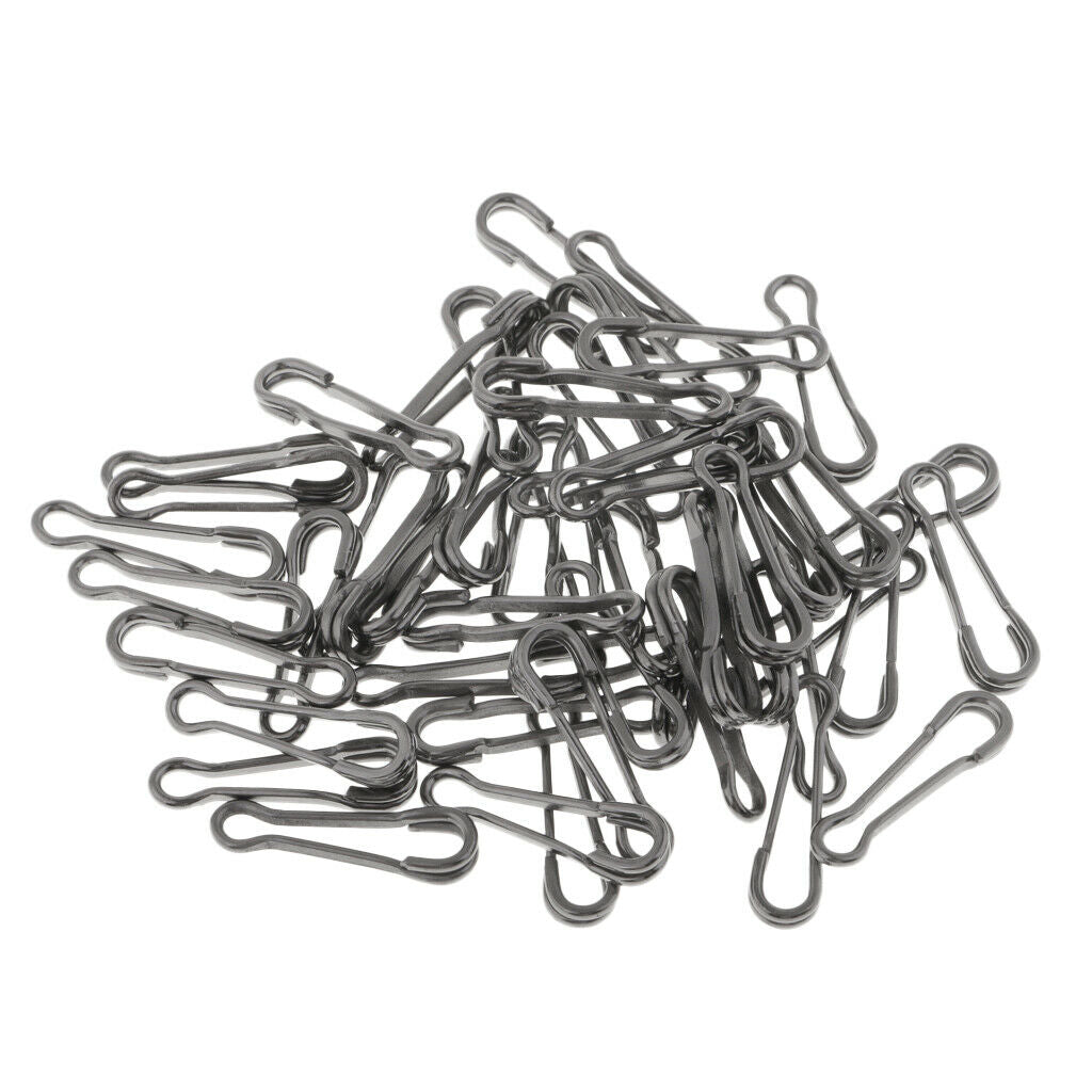 50Pcs Clips Connector Carp Fishing Clips Connection Links Fasteners -