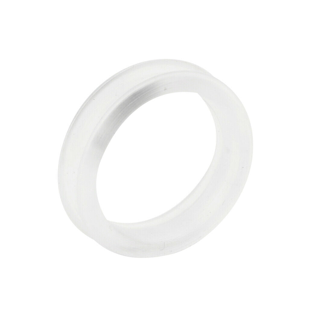 Lot 10Pcs Finger Inserts for Hairdressing Scissors Soft Rubber  Sizer - White,