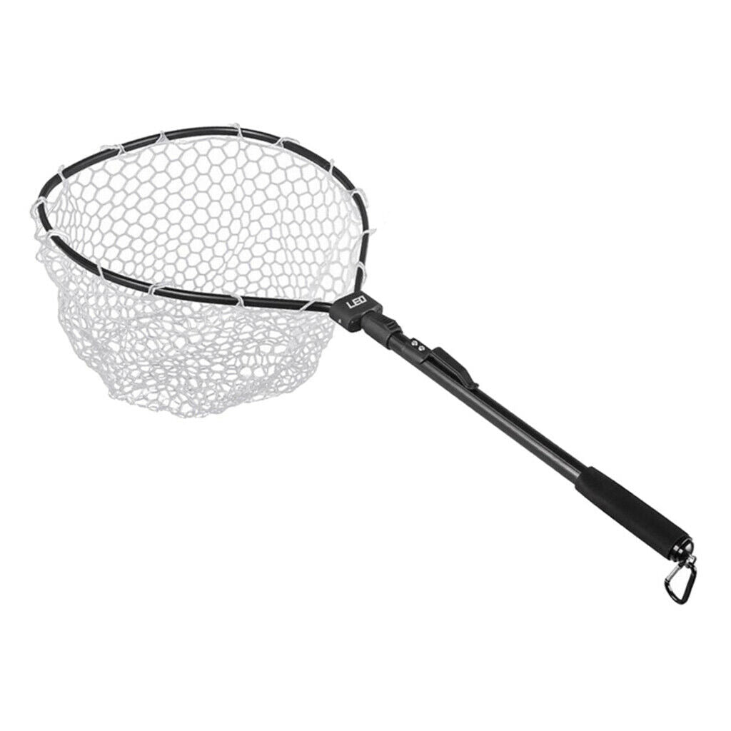 Fishing Landing Net Catch and Release Net &Foldable Pole 33.46" Unfolded