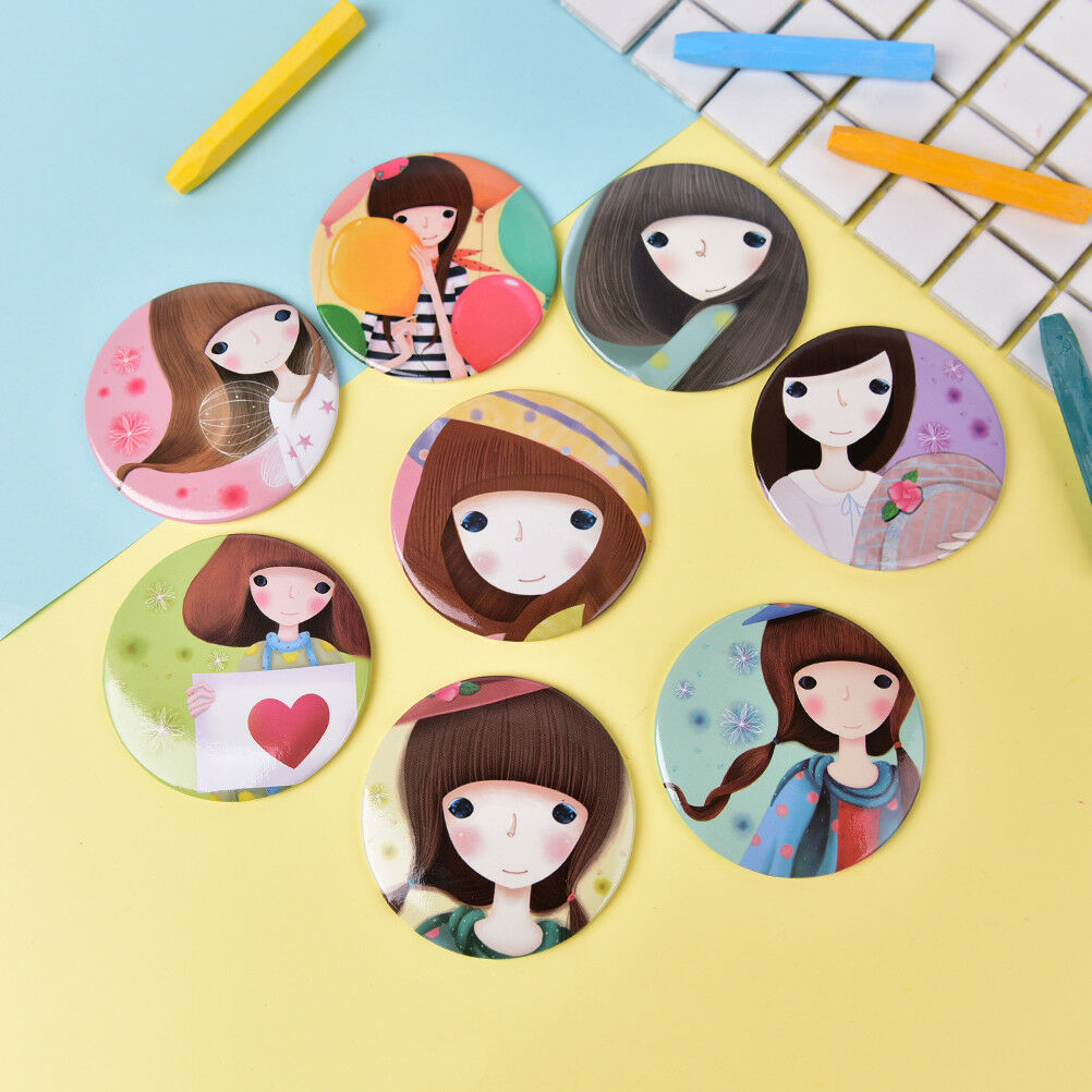 Mini Girl Series Mirror Portable Makeup Mirror Small Pocket Travel One Si.l8