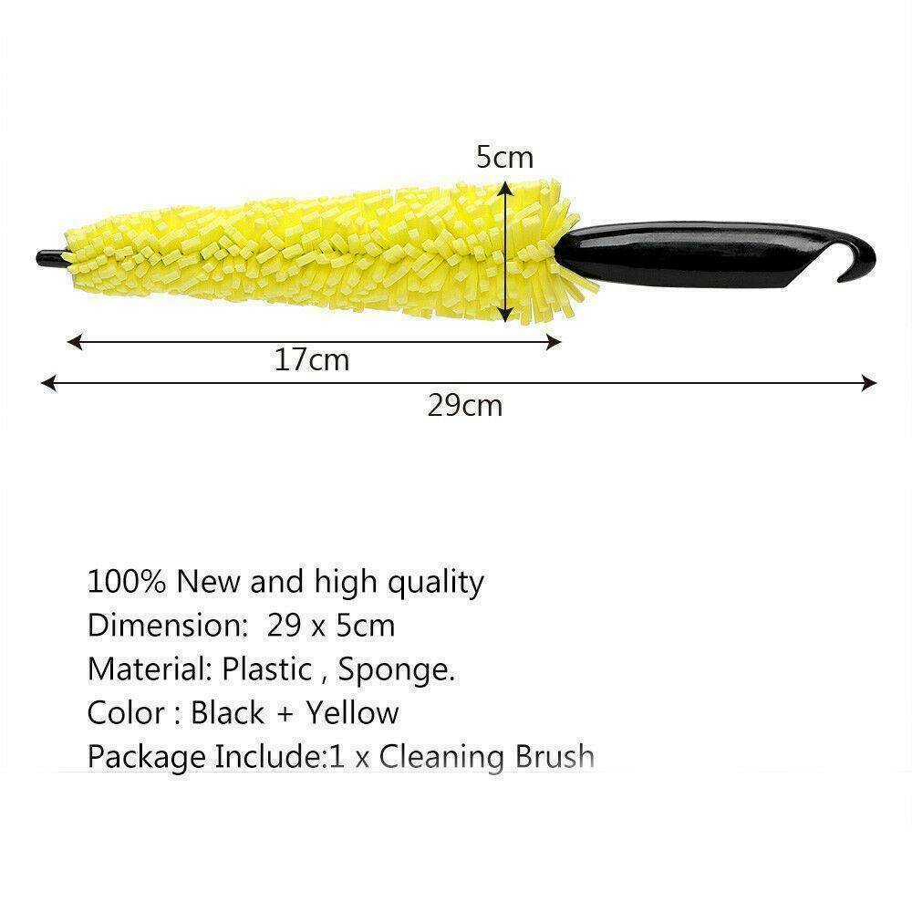 Car Auto Motorcycle Wheel Tire Rim Scrub Brush Cleaner Washing Cleaning Tool