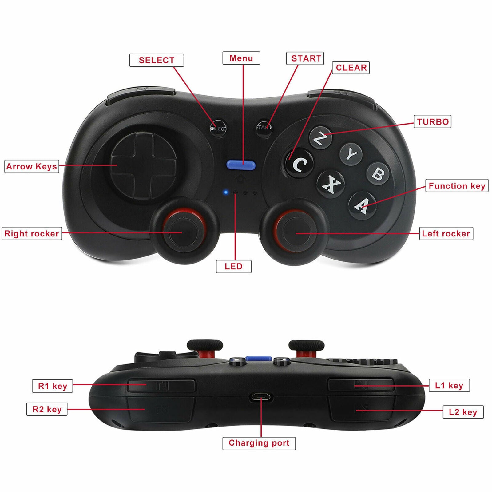 For Sony PS4 Controller Adapter Gamepad Extender Back Button Turbo key Dualshock