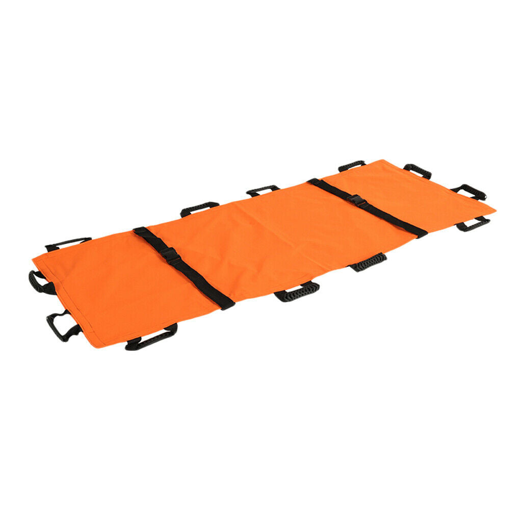 Emergency Mover Stretcher Aluminum Alloy Rescue Stretcher Litter Orange
