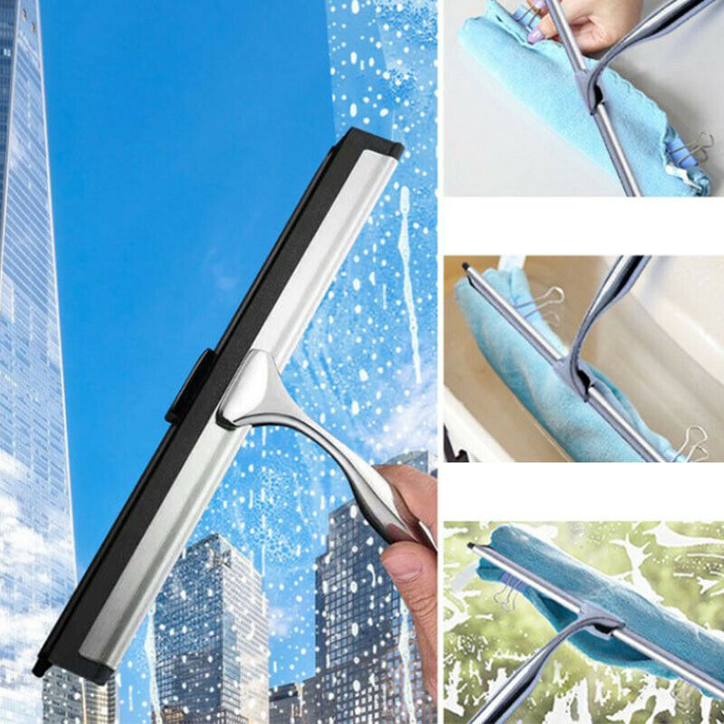 Stainless Steel Bathroom Shower Glass Window Squeege Wiper With H HxQ SJ