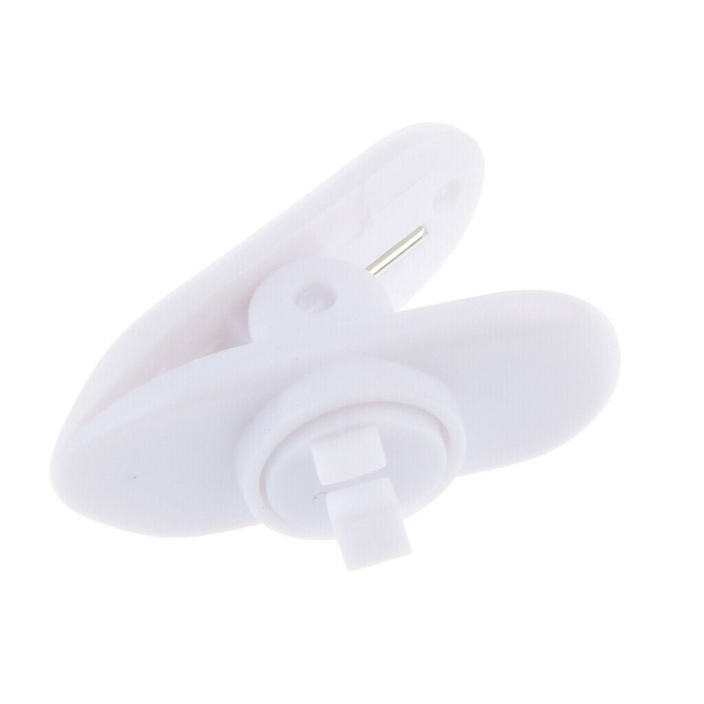 Pieces Earphone Lavalier Mic Tidy Cable Wire Lapel Collar Clip holder White
