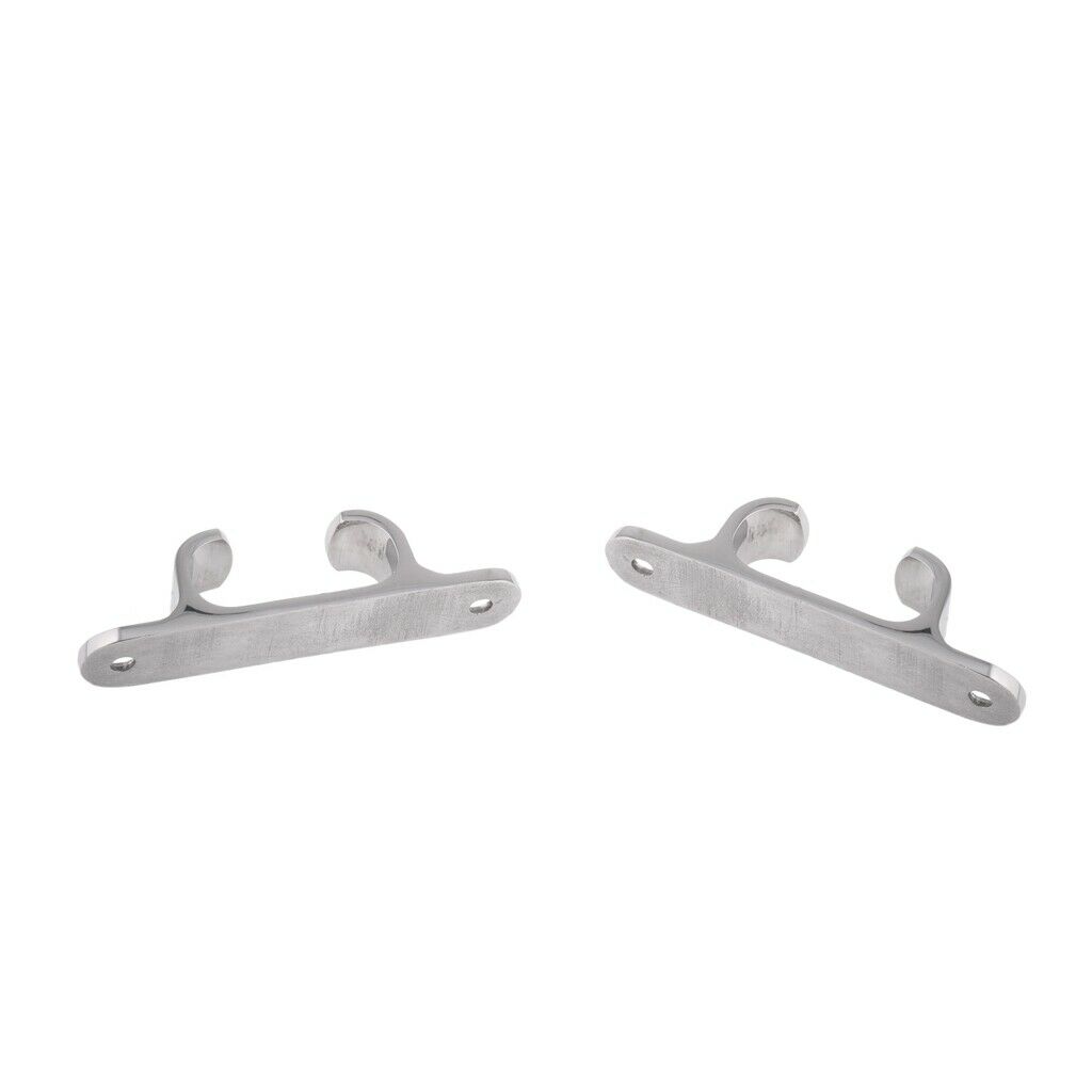 2 Pieces Stainless Steel Line Straight Fairlead Bow Chock Boat Cleat - 127mm