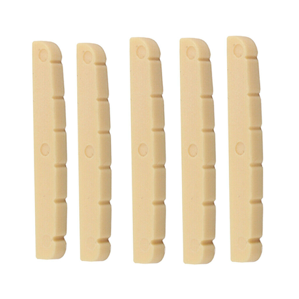 5x 6 String Electric Guitar Nut Saddle For ST  Style Guitar Replacement