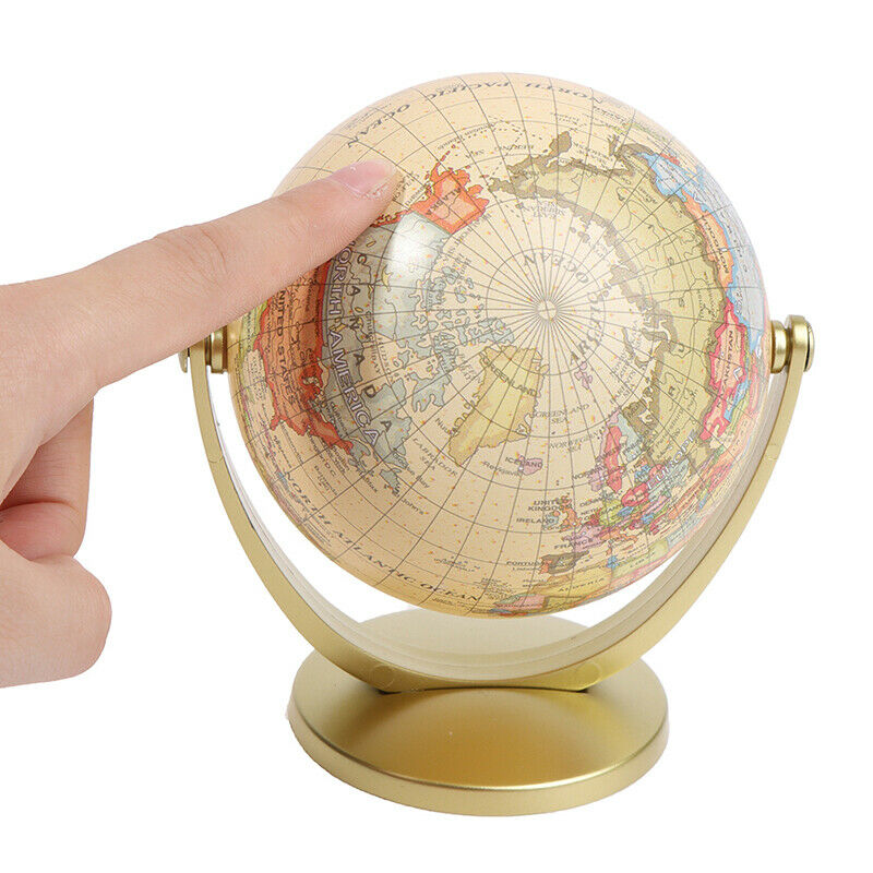 360 Degree Rotating World Globe Desktop Decor Geography Education School SupBDA