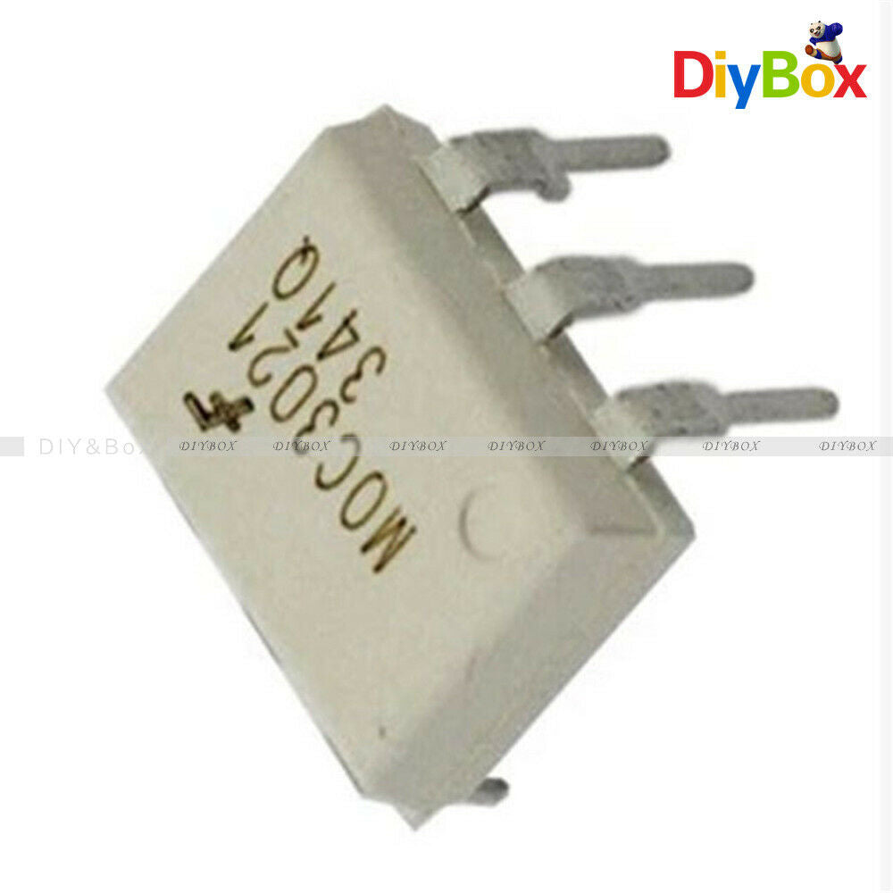 10PCS Fairchild MOC3021 Random-Phase Optoisolators Triac Driver Output DIP 6 IC