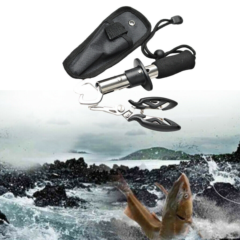 Portable Durable Fish Lip Gripper Stainless Steel Durable Fishing Pliers