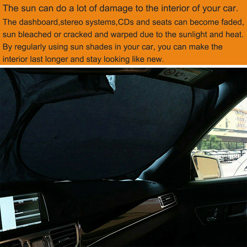 Jumbo Large Huge Windshield Sun Shade Heat Shield For Car SUV MPV Truck Van RV
