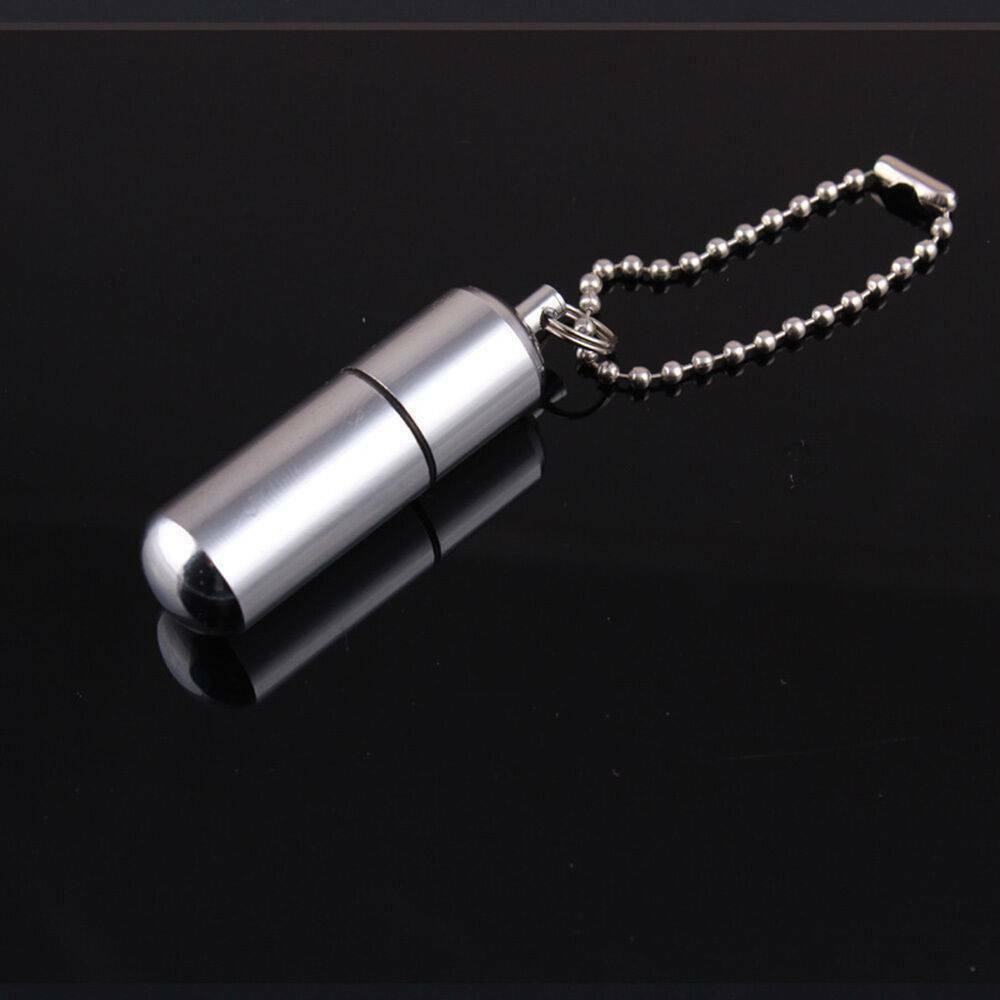 Emergency Gear Fire Stash Mini Survival Waterproof Lighter Camping Pocket Tool ~